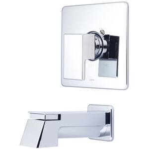 Mod 1-Handle Wall Mount Tub Trim Kit in Polished Chrome (Valve not Included)