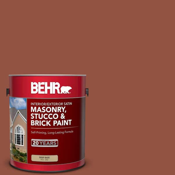 BEHR 1 gal. #SC-130 Calif Rustic Satin Interior/Exterior Masonry, Stucco and Brick Paint