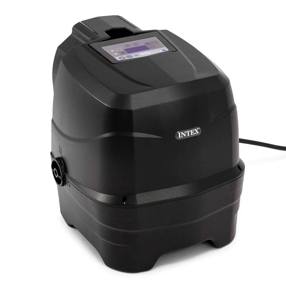 Intex 6-Person Gray Inflatable Square Hot Tub Spa