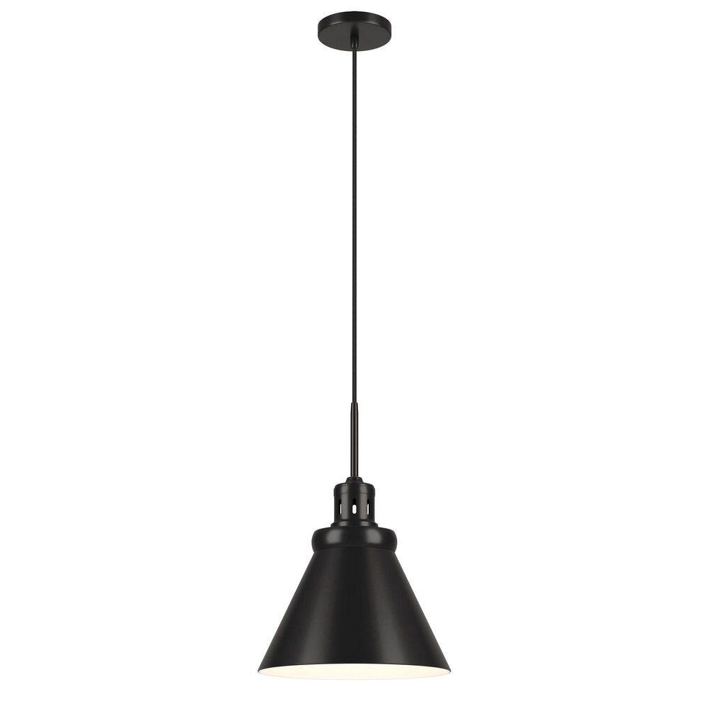 Meyer&Cross Zeno 12 in. 1-Light Modern Blackened Bronze Pendant with ...