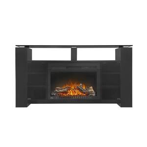 Foley 60 in. x 32 in. TV Stand with 27 in. Electric Firebox