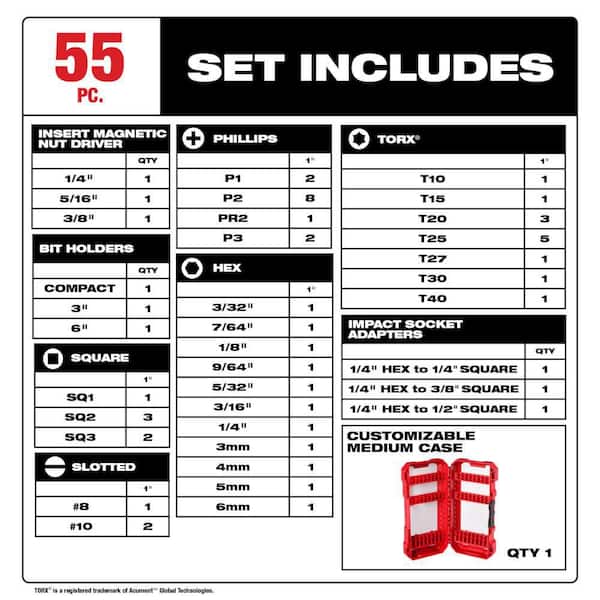 SHOCKWAVE IMPACT DUTY Driver Bit Set (55-Piece) SHOCKWAVE IMPACT DUTY Driver Bit Set (55-Piece)