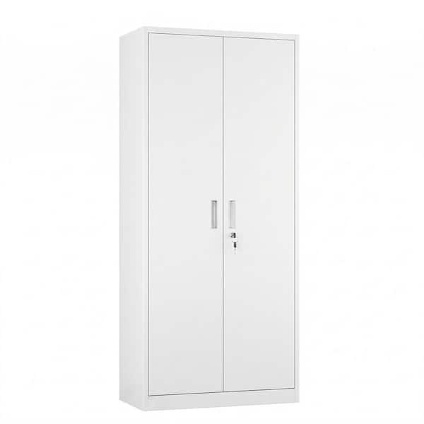 iBody H 30 ホワイト Hephastu 32 in. W x 71 in. H x 16 in. D Lockable Metal Storage