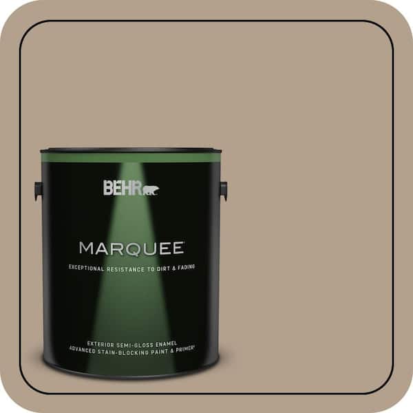 BEHR MARQUEE 1 gal. #PWL-85 Stepping Stones Semi-Gloss Enamel Exterior Paint & Primer