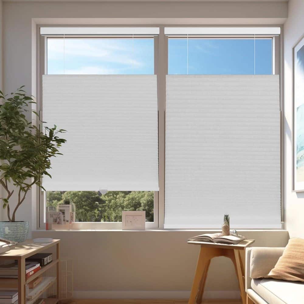 Cut-to-Size Salt Light Filtering Cordless Top Down Bottom Up Polyester Cellular Shades 45.75 in. W x 48 in. L price history on PriceWatchPro