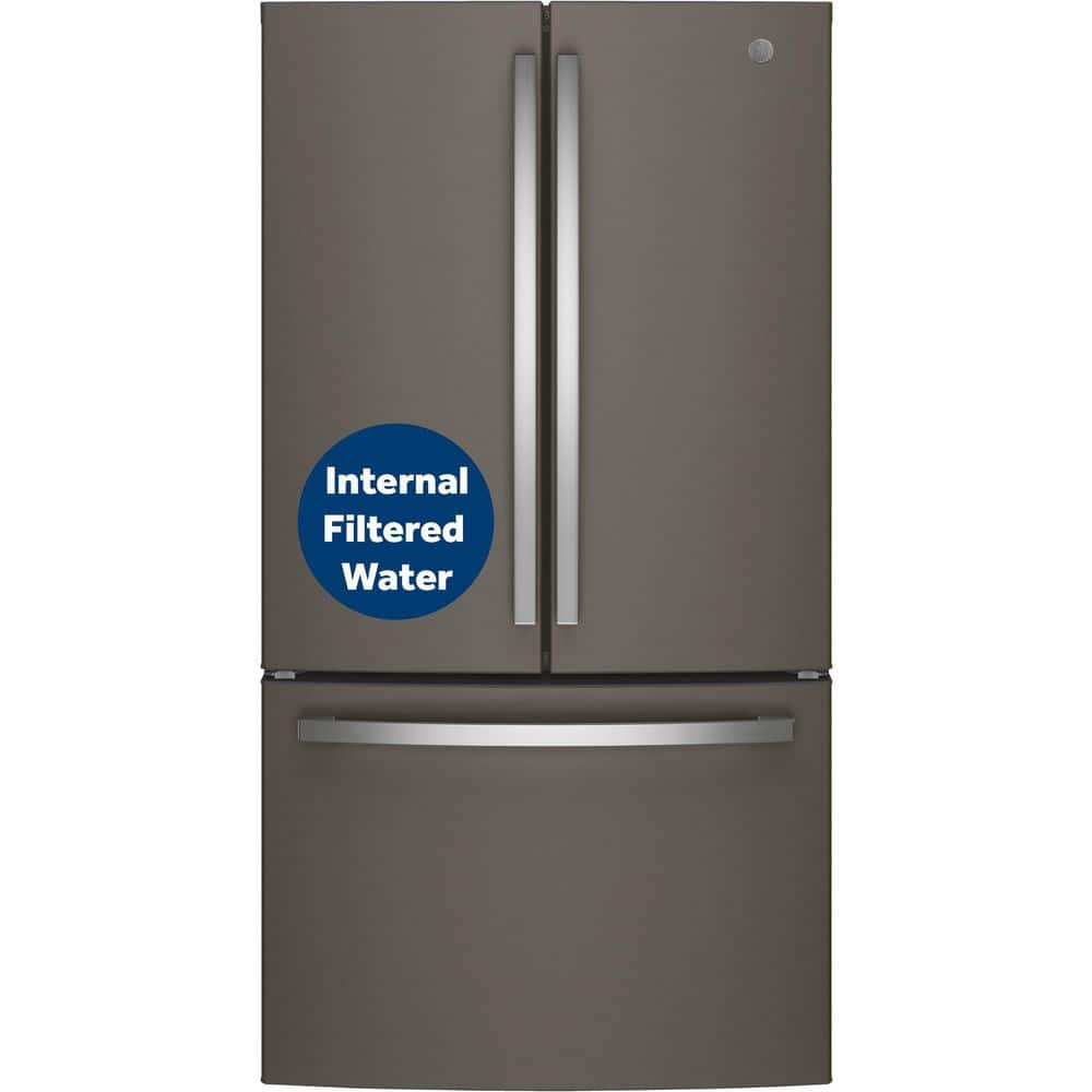 27 cu. ft. French Door Refrigerator in Slate with Internal Dispenser, Fingerprint Resistant,ENERGY STAR