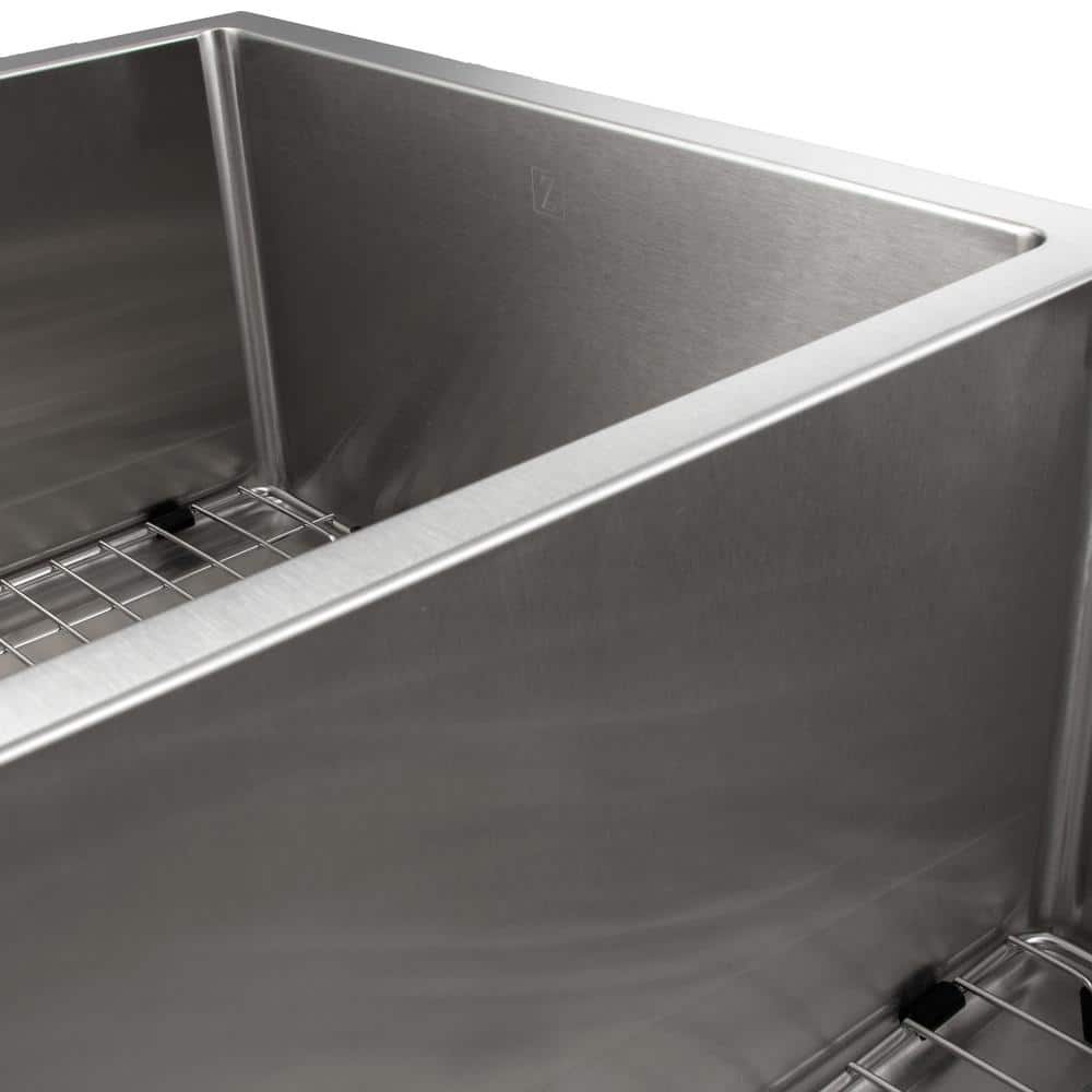 Chamonix 33" Stainless Steel Double Basin Undermount Kitchen Sink