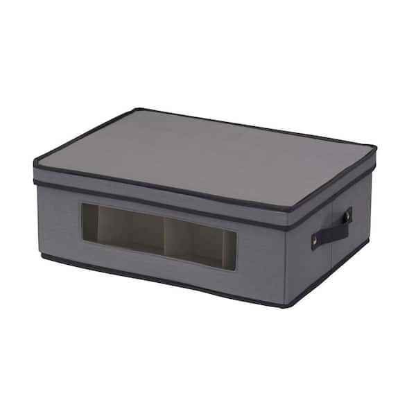 .8 Gal. Mug and Tumbler Storage Box in Gray