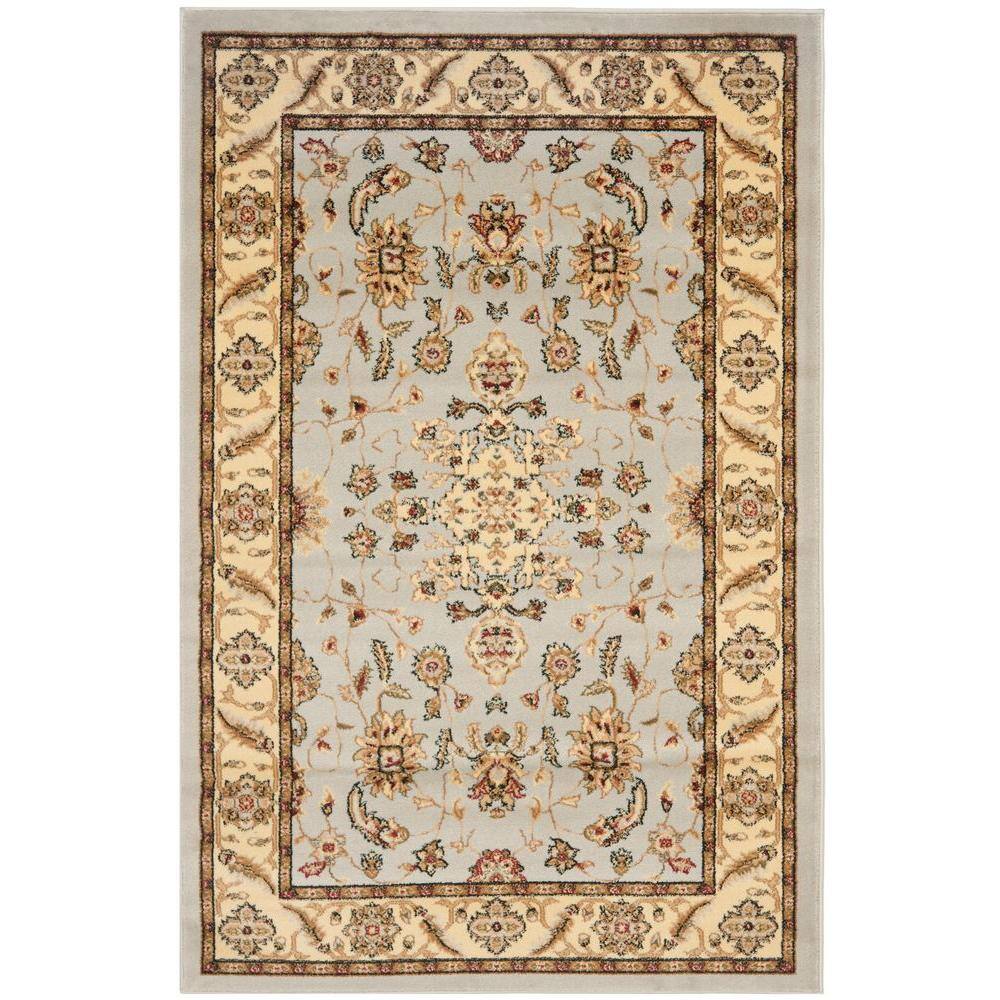SAFAVIEH Lyndhurst Gray/Beige 4 ft. x 6 ft. Floral Speckled Area Rug Safavieh's Lyndhurst collection offers the beauty and painstaking detail of traditional Persian and European styles with the ease of polypropylene. With a symphony of floral, vines and latticework detailing, these beautiful rugs bring warmth and life to the room of your choice. This is a great addition to your home whether in the country side or busy city. Color: Gray/Beige.