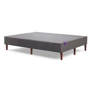 Queen Bed Box Spring in Charcoal Grey