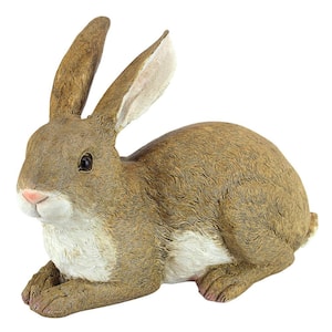 7 in. H Bashful the Bunny Lying Down Garden Rabbit Statue