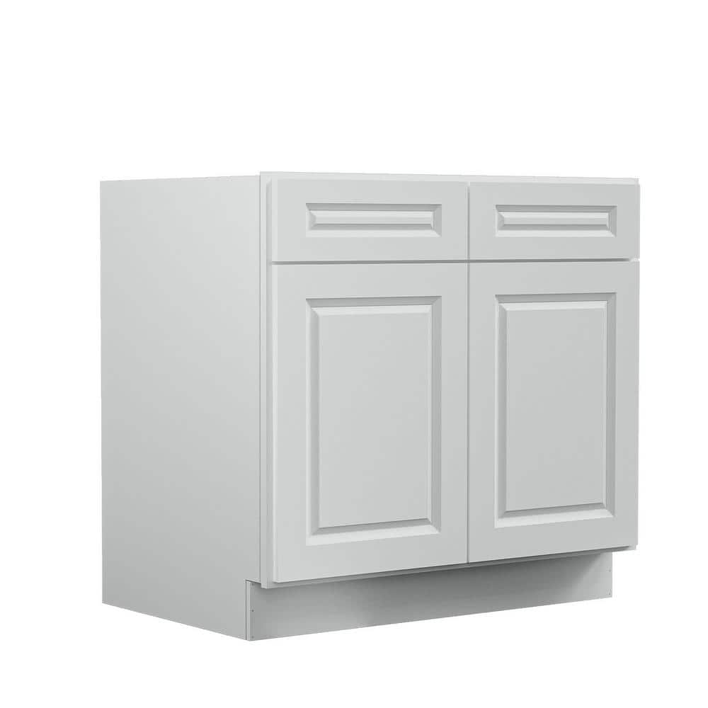 36 in. W x 24 in. D x 34.5 in. H Plywood Ready to Assemble Kitchen Base Cabinet in Traditional Dove price history on PriceWatchPro