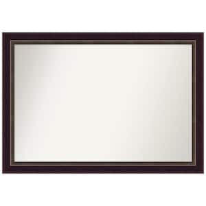 Signore Bronze 40.25 in. W x 28.25 in. H Rectangle Non-Beveled Wood Framed Wall Mirror in Bronze