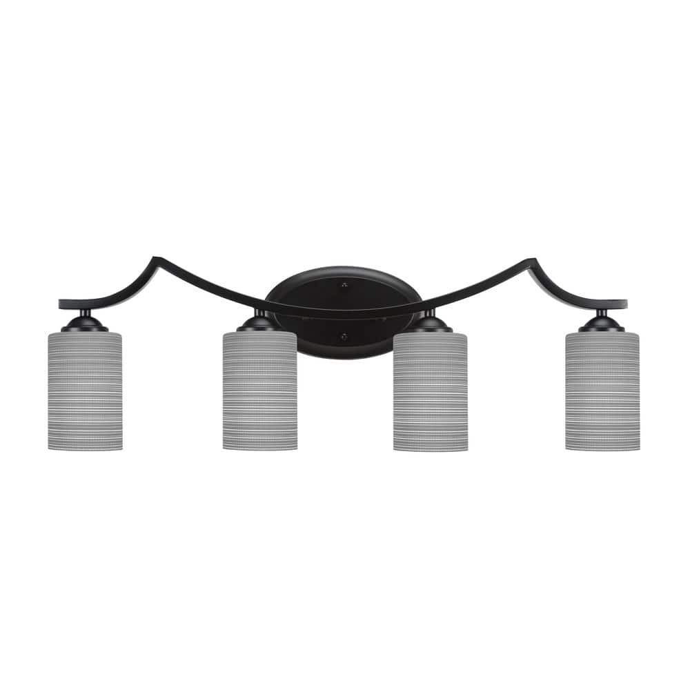 Cleveland 7 in. 1-Light Matte Black Vanity Light 5R54MB4062 - The Home ...