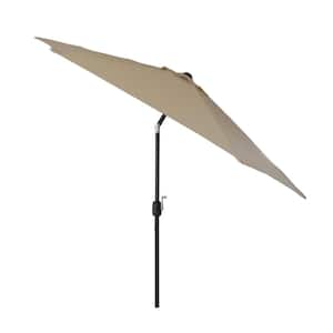9 ft. Cantilever Outdoor Patio Umbrella with Crank in Beige