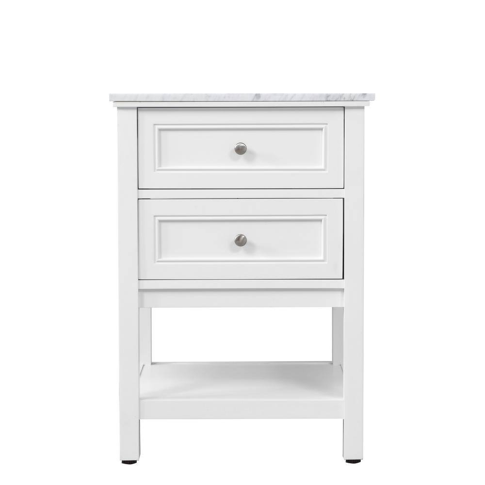 Timeless Home Gina 24 in. W x 22 in. D x 33.75 in. H Single Bathroom Vanity