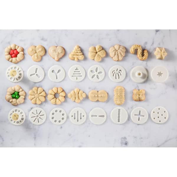 Hutzler 23 Piece Easy Action Cookie Press and Food Decorator Set One Size White