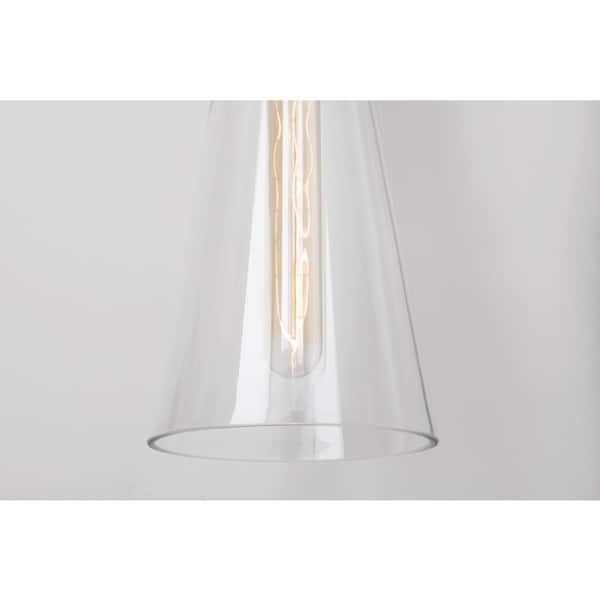 Bullet 7 Brushed Satin Nickel Sconce w/ Seedy Shade - #524A7