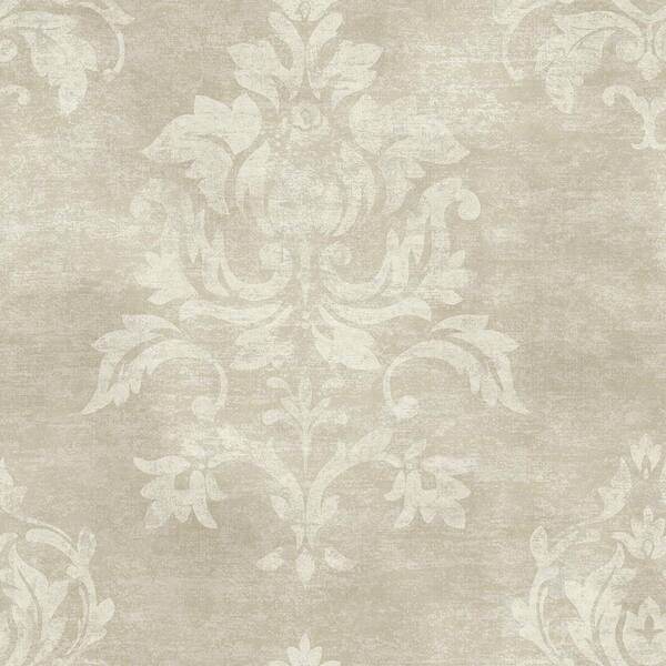 Chesapeake Asha Gold Lotus Damask Wallpaper