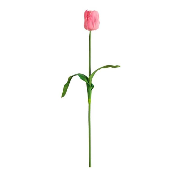 Nearly Natural 25 in. Artificial Tulip Flower Stems, Set of 3