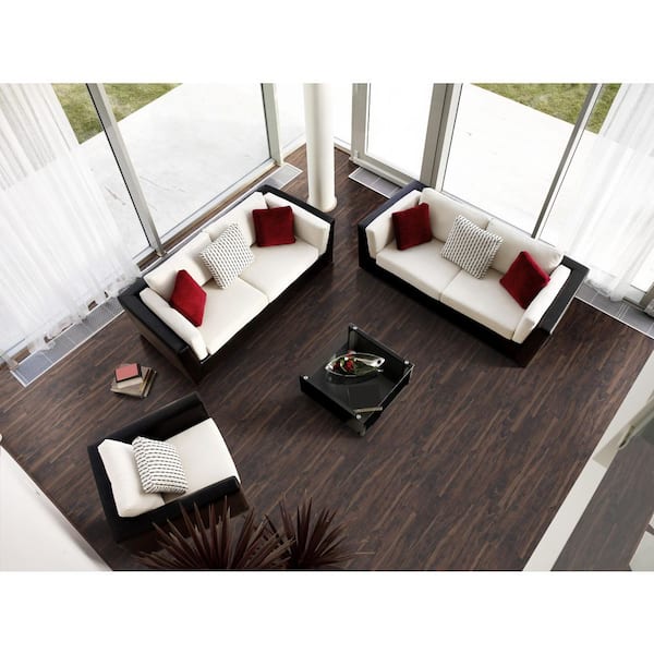 Aged Walnut 12 MIL x 6 in. x 48 in. Glue Down Luxury Vinyl Plank Flooring (36 sq. ft./case)