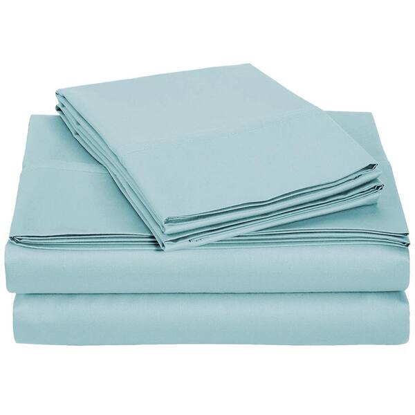 Sweet Home Collection 1500-Supreme Series 6-Piece Misty Blue Solid Color  Microfiber Full Sheet Set 6PC-MIST-FULL - The Home Depot