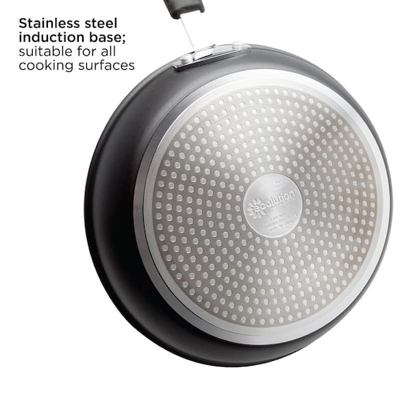 Ecolution Symphony 9.5 in. Aluminum Nonstick Frying Pan in Slate