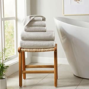 Light Grey 6-Piece Cotton Quick-Dry Towel Set