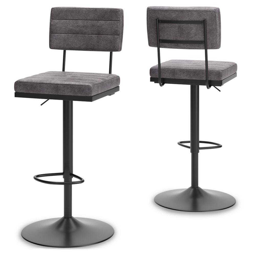 Strumford Gray Faux Leather Adjustable Bar Height Bar Stool price history on PriceWatchPro