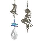 Woodstock Rainbow Makers Collection, Crystal Fantasy, 4.5 in. Mermaid Crystal Suncatcher