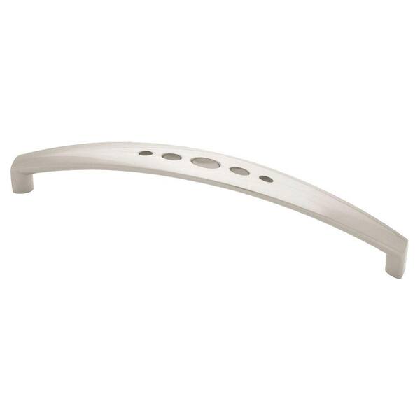Liberty Hole Punch 5-1/16 in. (128mm) Center-to-Center Satin Nickel Drawer Pull