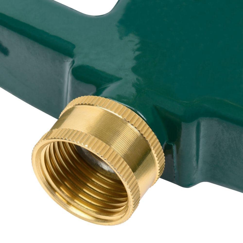 Green Heavy Duty Metal Pulsating Lawn Sprinkler