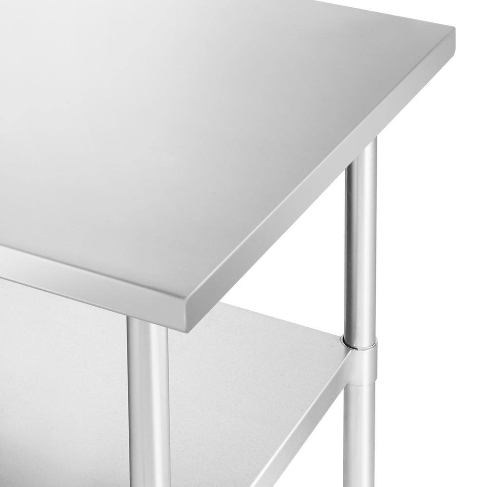 KUTLER Stainless Steel 34.5'' H Heavy Duty Prep Table with Undershelf