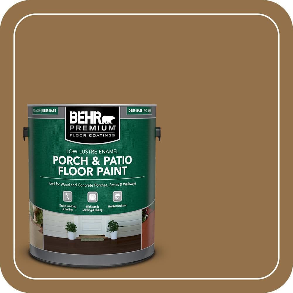 1 gal. #N280-7 Brass Button Low-Lustre Enamel Interior/Exterior Porch and Patio Floor Paint price history on PriceWatchPro