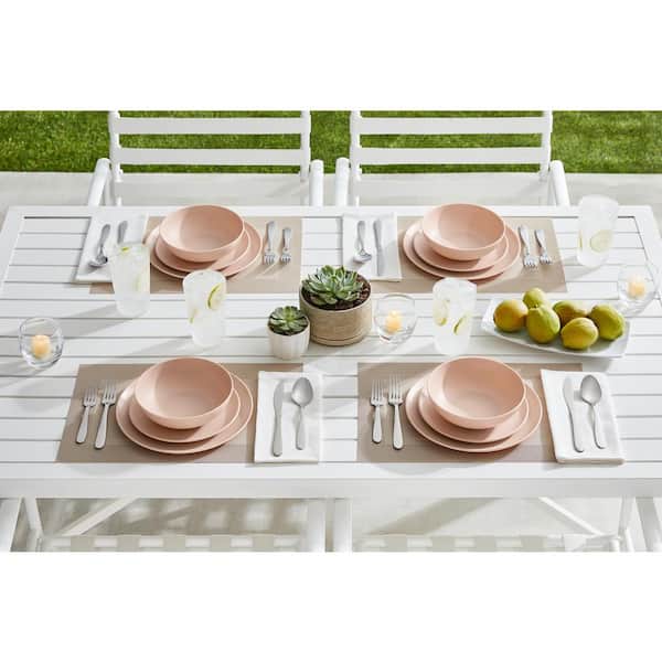 Taryn Melamine Salad Plates in Matte Aged Clay (Set of 6)