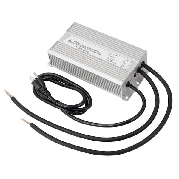 24V 800W Waterproof LED Driver 90 - 120V to 24V 33.3A AC to DC Converter IP67 Low Voltage Transformer