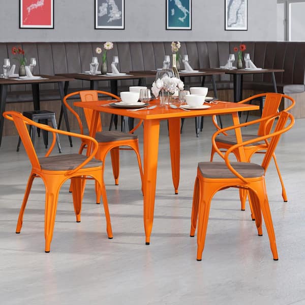 colorful restaurant chairs