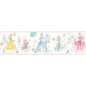 5-Yards Disney Princess Pretty Elegant Border Wallpaper Border