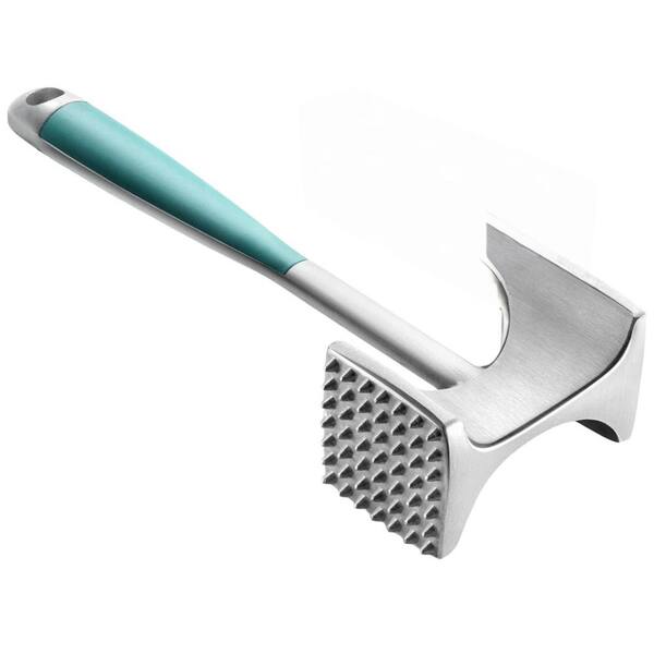 Zulay Kitchen 10 in. Professional Meat Tenderizer Mallet and Meat Pounder - Mint