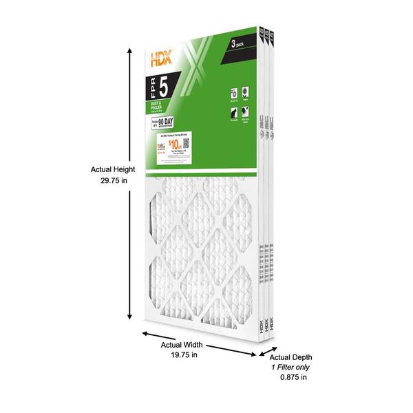 20x30x1 air filter home depot