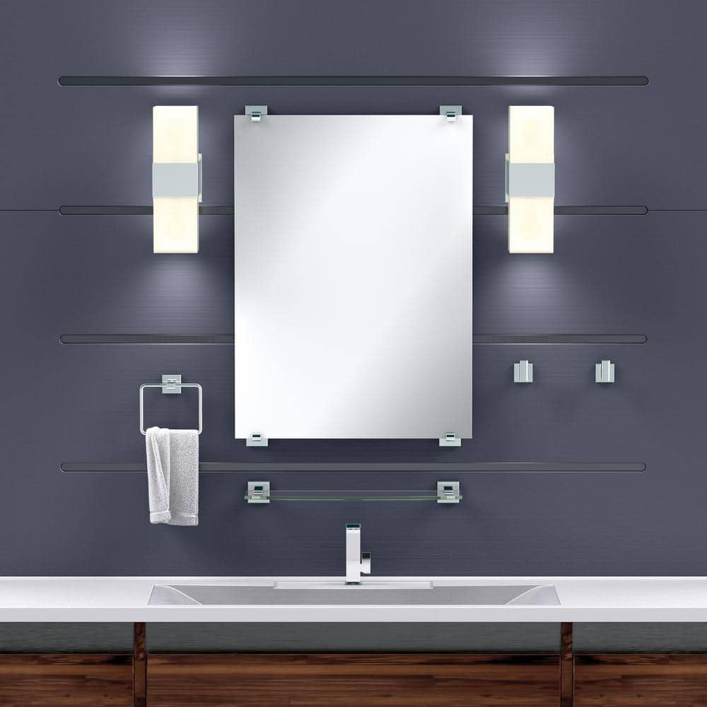 18-Inch Polished Chrome Wall Mounted Towel Bar