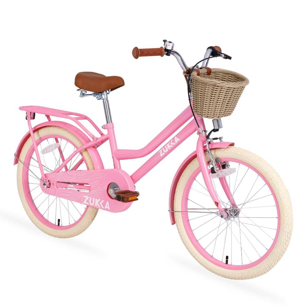 20 in. Light Pink Single Speed Girls Bike with Basket for Age 7-10 price history on PriceWatchPro