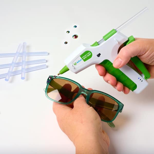 Hot Melt Cordless Glue Gun with 30 Glue Sticks & 6 Finger