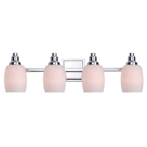 Kenroy Home Greenwich 4-Light Chrome Vanity Light