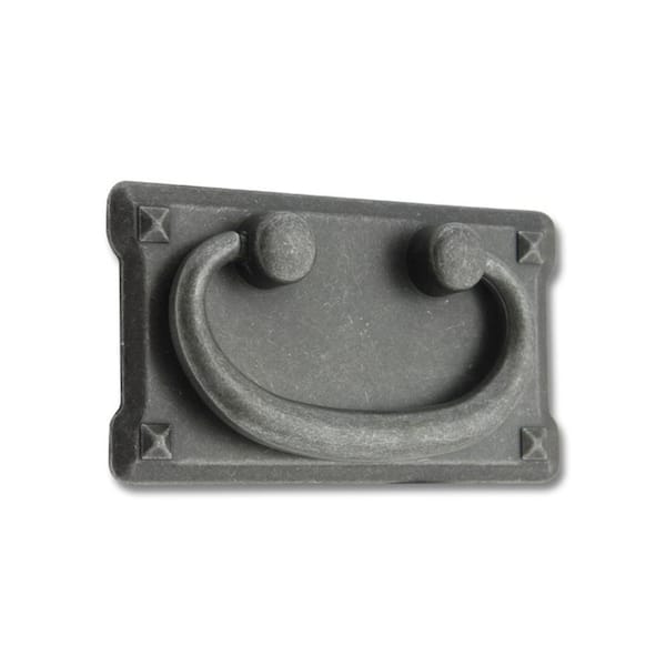 Unbranded 3 in. Center-to-Center Black Iron Cast Metal Swivel Bail Drawer Pull