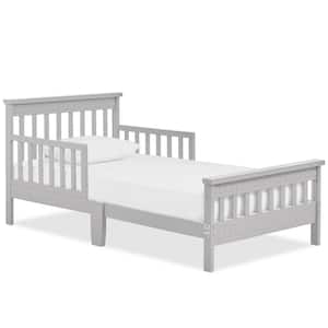 Grey JPMA andGreenguard Gold Certified San-Fran Toddler Bed made with Sustainable New Zealand Pinewood