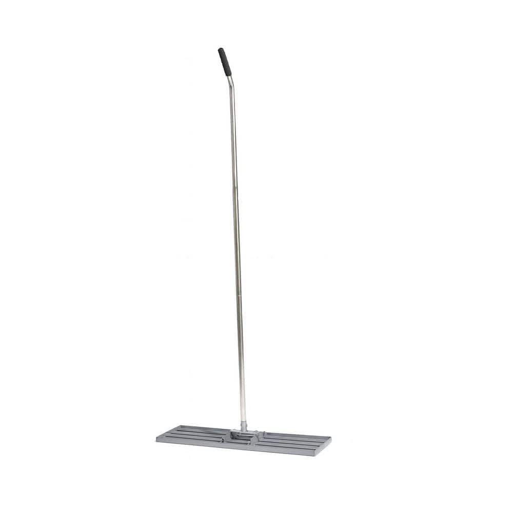 Bottom Rake Plate 78 in. Lawn Leveling Rake with 30 in. x 10 in. Stainless Steel Plate ...
