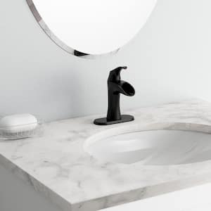Brea 4 in. Centerset Single-Handle Bathroom Faucet in Tuscan Bronze