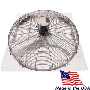 36 in. 8860 CFM Shutter Exhaust Fan Wall Mounted