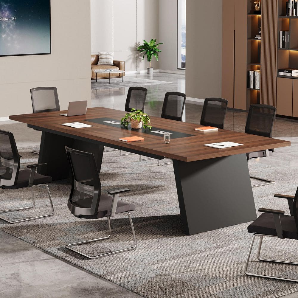 BYBLIGHT Moronia 94.49 in. Conference Table, 8ft Extra Long Modern
